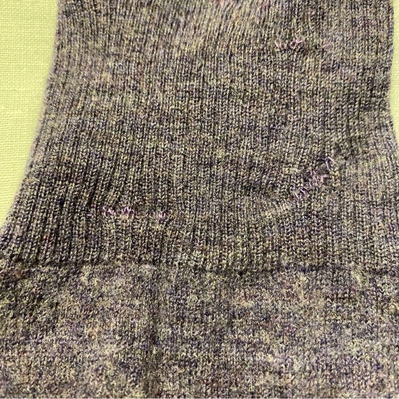 FLAWED Charlie & Robin Anthropologie purple scarf-wrapped wool sweater - Picture 14 of 15